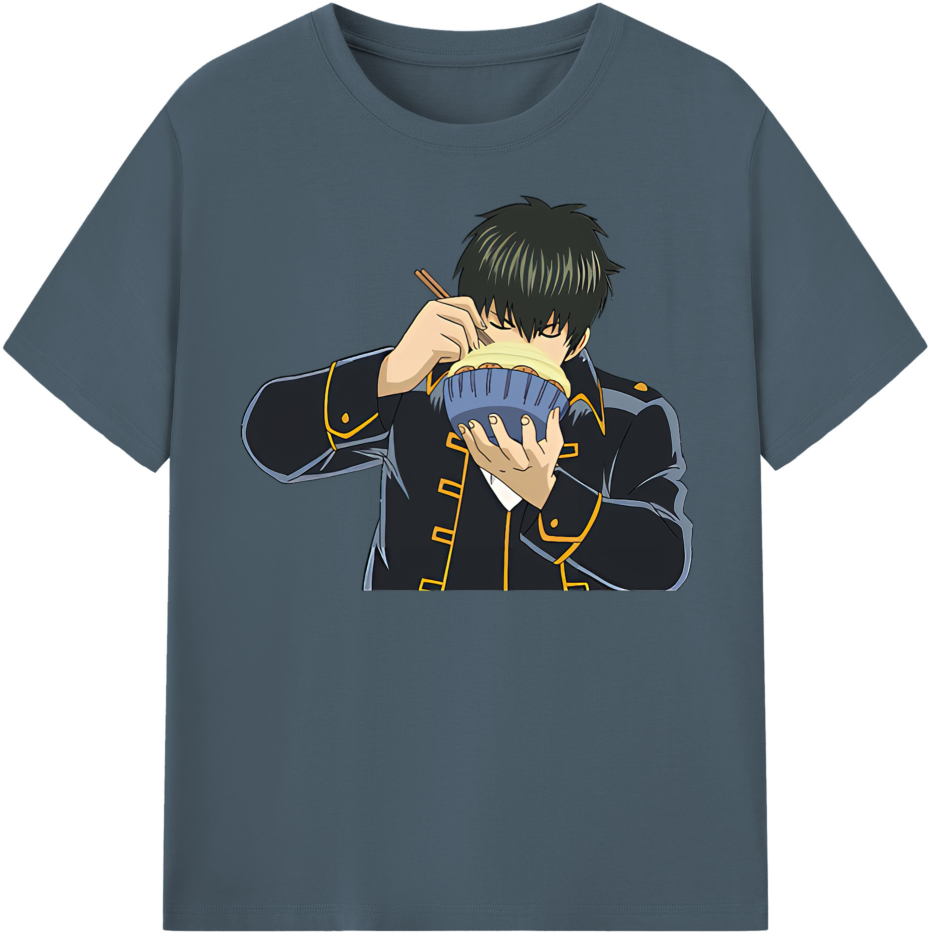 （画像用） ぎんたま 坂田銀時（さかたぎんとき） 神楽 志村新八（しむら しんぱち） GINTAMA Sakata Gintoki Kagura Shimura Shinpachi 綿100％半袖Tシャツ（フロントプリント）